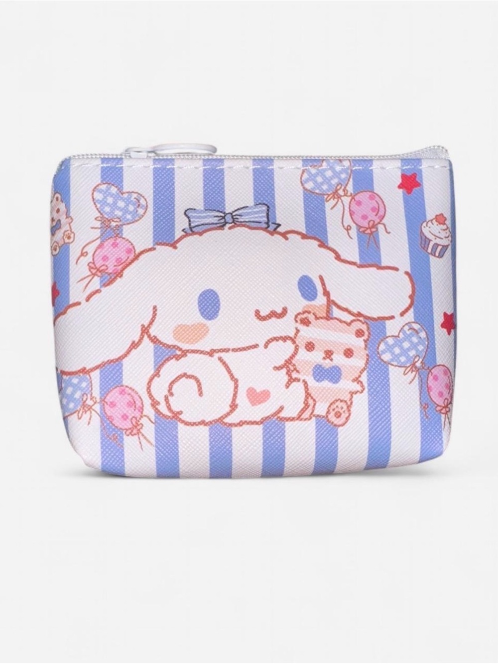Sanrio Cinnamoroll Blue & Pink Striped Coin Pouch
